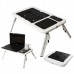 Складаний столик для ноутбука LD-09 E-Table, столик з охолодженням 2 USB кулера
