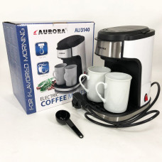 Кавоварка крапельна AURORA AU-3140, домашня кавоварка, маленька кавоварка для дому Кавоварка крапельна AURORA AU-3140, домашня кавоварка, маленька кавоварка для дому