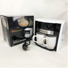 Кавоварка Domotec MS-0706 з двома чашками в наборі біла Кавоварка Domotec MS-0706 з двома чашками в наборі біла