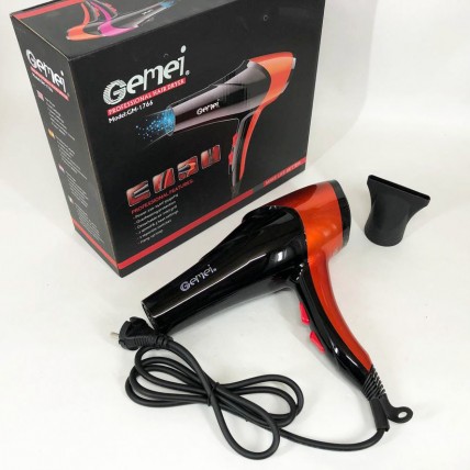 Фен GEMEI GM-1766 2.6 кВт АС. Колір: помаранчевий Фен GEMEI GM-1766 2.6 кВт АС. Колір: помаранчевий