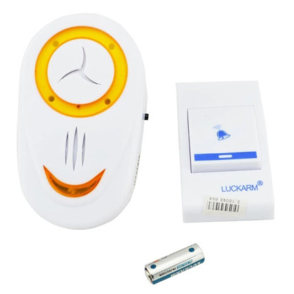 Дверний дзвінок від розетки 220V Luckarm Intelligent A8853. Колір помаранчевий Дверний дзвінок від розетки 220V Luckarm Intelligent A8853. Колір помаранчевий