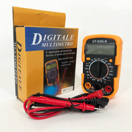 Мультиметр DT-830 LN з підсвічуванням та звуком ABaTap до 750 В Помаранчевий, тестер для вимірювання напруги Мультиметр DT-830 LN з підсвічуванням та звуком ABaTap до 750 В Помаранчевий, тестер для вимірювання напруги