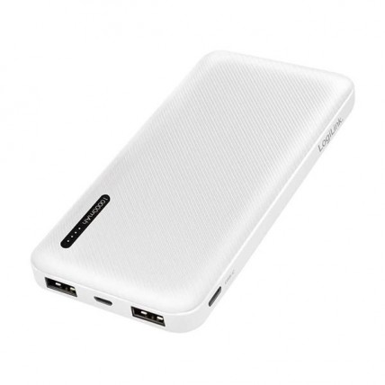 Power Bank Logilink PA0257W, Переносна зарядка для телефону, Умб зарядний power bank. Колір: білий Power Bank Logilink PA0257W, Переносна зарядка для телефону, Умб зарядний power bank. Колір: білий