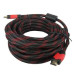 Кабель HDMI - HDMI 10m посилений в обмотці 10м шнур Кабель HDMI - HDMI 10m посилений в обмотці 10м шнур