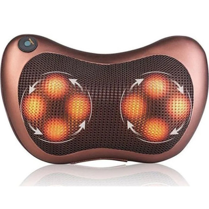 Масажна подушка Car and Home Massage Pillow, масажер для шиї автомобільний Масажна подушка Car and Home Massage Pillow, масажер для шиї автомобільний