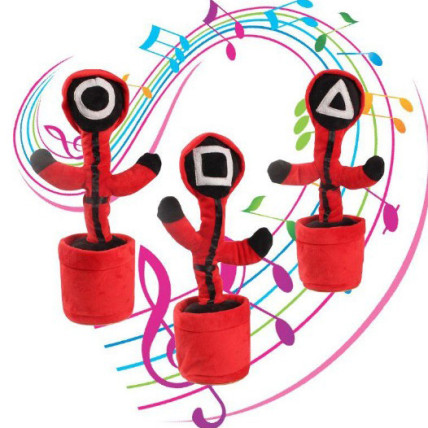 Інтерактивна дитяча іграшка танцюючий кактус Гра в кальмара співає танцює світиться на акумуляторі Інтерактивна дитяча іграшка танцюючий кактус Гра в кальмара співає танцює світиться на акумуляторі
