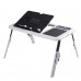 Складаний столик для ноутбука LD-09 E-Table, столик з охолодженням 2 USB кулера