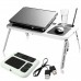 Складаний столик для ноутбука LD-09 E-Table, столик з охолодженням 2 USB кулера