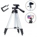 Штатив для телефону та фотоапарата Tripod 3110 PRO портативний трипод 0,35-1.02м висота. Колір: срібний Штатив для телефону та фотоапарата Tripod 3110 PRO портативний трипод 0,35-1.02м висота. Колір: срібний