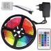 Світлодіодна стрічка SMD 5050 RGB LED 5 м IP65 з пультом та блоком живлення USB, 5м, Стрічка світлодіодна 5050