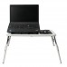 Складаний столик для ноутбука LD-09 E-Table, столик з охолодженням 2 USB кулера
