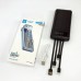 Портативний зарядний пристрій на 10000mAh, Power Bank на сонячній батареї, заряджання. Колір: чорний Портативний зарядний пристрій на 10000mAh, Power Bank на сонячній батареї, заряджання. Колір: чорний