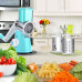Овочерізка мультислайсер Tabletop Drum Grater Kitchen Master Терка для овочів та фруктів 3 насадки. Колір: блакитний Овочерізка мультислайсер Tabletop Drum Grater Kitchen Master Терка для овочів та фруктів 3 насадки. Колір: блакитний