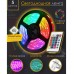 Світлодіодна стрічка SMD 5050 RGB LED 5 м IP65 з пультом та блоком живлення USB, 5м, Стрічка світлодіодна 5050