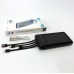 Портативний зарядний пристрій на 10000mAh, Power Bank на сонячній батареї, заряджання. Колір: чорний Портативний зарядний пристрій на 10000mAh, Power Bank на сонячній батареї, заряджання. Колір: чорний