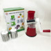 Овочерізка мультислайсер Tabletop Drum Grater Kitchen Master Терка для овочів та фруктів 3 насадки. Колір: червоний Овочерізка мультислайсер Tabletop Drum Grater Kitchen Master Терка для овочів та фруктів 3 насадки. Колір: червоний