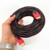 Кабель HDMI - HDMI 10m посилений в обмотці 10м шнур Кабель HDMI - HDMI 10m посилений в обмотці 10м шнур