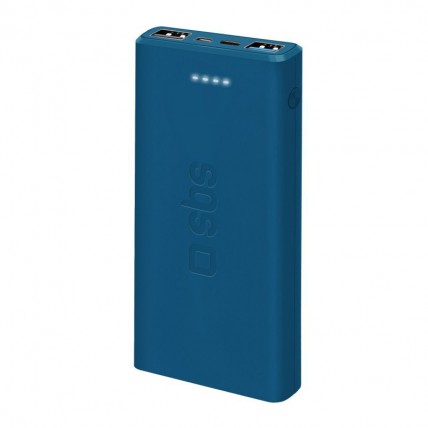 Павербанк (Зовнішній акумулятор) SBS TTBB10000FASTK 10000Mah. Колір: синій Павербанк (Зовнішній акумулятор) SBS TTBB10000FASTK 10000Mah. Колір: синій