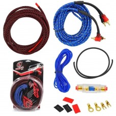Набір проводів AWG/RCA для встановлення саббуфера KIT 10GA/C011 Набір проводів AWG/RCA для встановлення саббуфера KIT 10GA/C011