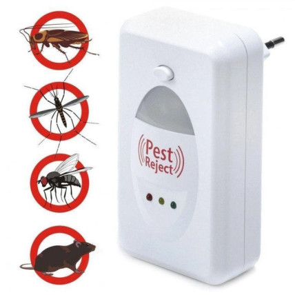 Ультразвуковий відлякувач гризунів мишей щурів та тарганів Pest Reject HK 02 від мережі Ультразвуковий відлякувач гризунів мишей щурів та тарганів Pest Reject HK 02 від мережі