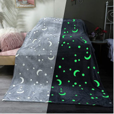 Плед, що світиться в темряві, плюшеве покривало Blanket kids Magic Star 150х100 см флісова ковдра. Колір: сірий Плед, що світиться в темряві, плюшеве покривало Blanket kids Magic Star 150х100 см флісова ковдра. Колір: сірий