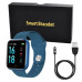 Smart Watch T80S, два браслети, температура тіла, тиск, оксиметр. Колір: синій Smart Watch T80S, два браслети, температура тіла, тиск, оксиметр. Колір: синій