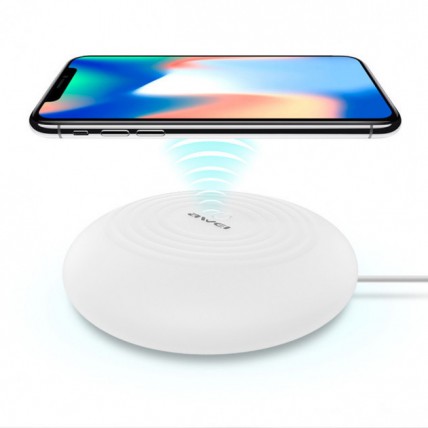 Бездротова зарядка з підсвічуванням 7 кольорів 10W 7 COLOR Awei W7 + WIRELESS CHARGE Бездротова зарядка з підсвічуванням 7 кольорів 10W 7 COLOR Awei W7 + WIRELESS CHARGE