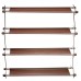 Полиця для взуття органайзер компактний стійка складана Shoe Rack YH 8802 зберігання речей та взуття 4 полиці. Колір: коричневий Полиця для взуття органайзер компактний стійка складана Shoe Rack YH 8802 зберігання речей та взуття 4 полиці. Колір: коричневий