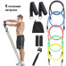 Еспандер гума для зарядок exercise pipe, еспандер гумовий джгут вправи, Фітнес гумки 5 в 1 Еспандер гума для зарядок exercise pipe, еспандер гумовий джгут вправи, Фітнес гумки 5 в 1