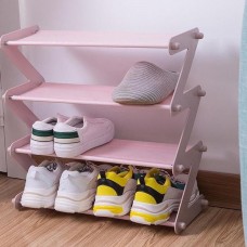 Полиця для взуття органайзер компактний стійка складана Shoe Rack YH 8802 зберігання речей та взуття 4 полиці. Колір: рожевий Полиця для взуття органайзер компактний стійка складана Shoe Rack YH 8802 зберігання речей та взуття 4 полиці. Колір: рожевий