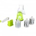 Овочерізка мультислайсер Tabletop Drum Grater Kitchen Master Терка для овочів та фруктів 3 насадки. Колір: зелений Овочерізка мультислайсер Tabletop Drum Grater Kitchen Master Терка для овочів та фруктів 3 насадки. Колір: зелений