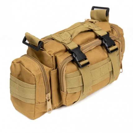 Сумка - підсумк тактична поясна Tactical військова, сумка нагрудна з ременем на плече 5 літрів кордура Сумка - підсумк тактична поясна Tactical військова, сумка нагрудна з ременем на плече 5 літрів кордура