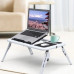Складаний столик для ноутбука LD-09 E-Table, столик з охолодженням 2 USB кулера