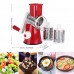 Овочерізка мультислайсер Tabletop Drum Grater Kitchen Master Терка для овочів та фруктів 3 насадки. Колір: червоний Овочерізка мультислайсер Tabletop Drum Grater Kitchen Master Терка для овочів та фруктів 3 насадки. Колір: червоний