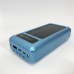 Портативний зарядний пристрій на 20000mAh, Power Bank на сонячній батареї, для планшета. Колір: синій Портативний зарядний пристрій на 20000mAh, Power Bank на сонячній батареї, для планшета. Колір: синій