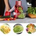 Овочерізка мультислайсер Tabletop Drum Grater Kitchen Master Терка для овочів та фруктів 3 насадки. Колір: червоний Овочерізка мультислайсер Tabletop Drum Grater Kitchen Master Терка для овочів та фруктів 3 насадки. Колір: червоний