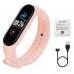 Смарт браслет M5 Smart Bracelet Фітнес трекер Watch Bluetooth. Колір рожевий Смарт браслет M5 Smart Bracelet Фітнес трекер Watch Bluetooth. Колір рожевий