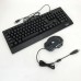 Клавіатура+мишка UKC з LED підсвічуванням від USB M-710, клавіатура ігрова з підсвічуванням та мишкою Клавіатура+мишка UKC з LED підсвічуванням від USB M-710, клавіатура ігрова з підсвічуванням та мишкою