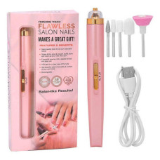 Фрезер для манікюру та педикюру Flawless Salon Nails, ручка фрезер для манікюру. Колір: рожевий Фрезер для манікюру та педикюру Flawless Salon Nails, ручка фрезер для манікюру. Колір: рожевий