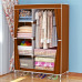 Шафа складна тканинна STORAGE WARDROBE KM-105 на 2 секції | Шафа розбірна з тканини | органайзер для одягу (106х45х170). Колір: коричневий Шафа складна тканинна STORAGE WARDROBE KM-105 на 2 секції | Шафа розбірна з тканини | органайзер для одягу (106х45х170). Колір: коричневий