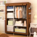 Шафа складна тканинна STORAGE WARDROBE KM-105 на 2 секції | Шафа розбірна з тканини | органайзер для одягу (106х45х170). Колір: коричневий Шафа складна тканинна STORAGE WARDROBE KM-105 на 2 секції | Шафа розбірна з тканини | органайзер для одягу (106х45х170). Колір: коричневий