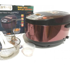 Мультиварка Rainberg RB-6207 З Фритюрницею, 12 Програм, скороварка пароварка мультиварка. Колір коричневий Мультиварка Rainberg RB-6207 З Фритюрницею, 12 Програм, скороварка пароварка мультиварка. Колір коричневий