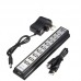 Розгалужувач USB HUB на 10 портів з активною зарядкою 220V. Колір чорний Розгалужувач USB HUB на 10 портів з активною зарядкою 220V. Колір чорний