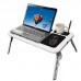Складаний столик для ноутбука LD-09 E-Table, столик з охолодженням 2 USB кулера