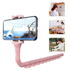 Гнучкий тримач для телефону з універсальними присосками Cute Worm Lazy Holder. Колір: рожевий Гнучкий тримач для телефону з універсальними присосками Cute Worm Lazy Holder. Колір: рожевий