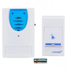 Дверний дзвінок від батарейок Luckarm Intelligent 8203 бездротовий. Колір: блакитний Дверний дзвінок від батарейок Luckarm Intelligent 8203 бездротовий. Колір: блакитний