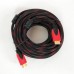 Кабель HDMI - HDMI 10m посилений в обмотці 10м шнур Кабель HDMI - HDMI 10m посилений в обмотці 10м шнур
